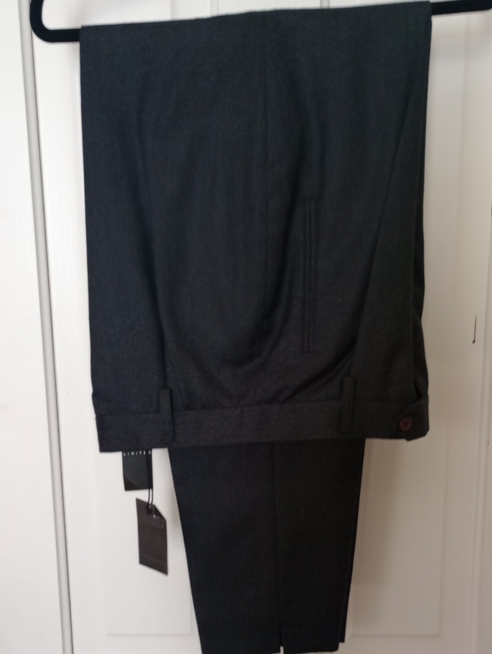 NWT THE LIMITED Dark Gray Wool Dress Pants - Classic Straight Fit